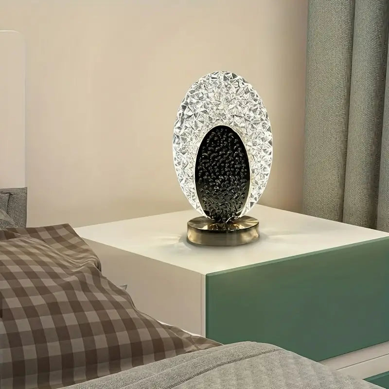 Elegant Trådlös Påfågel Bordslampa LED