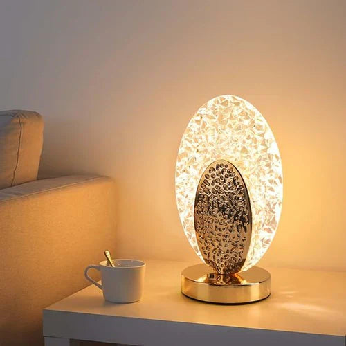 Elegant Trådlös Påfågel Bordslampa LED
