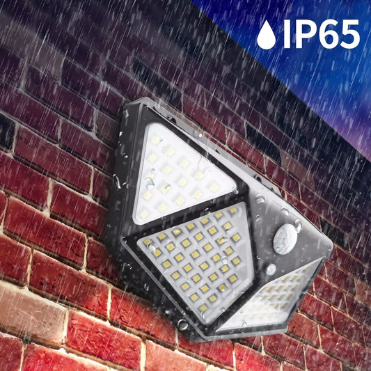 Solcells LED Lampa med Rörelsesensor – Energismart Utomhusbelysning