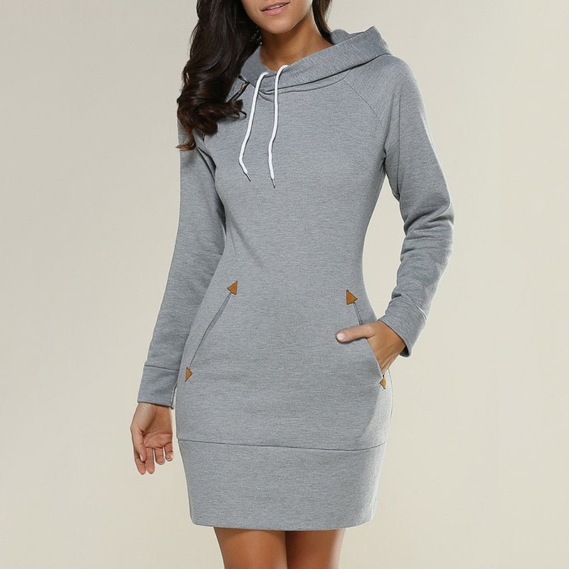 Mångsidig Hoodie Klänning – Stil & Komfort