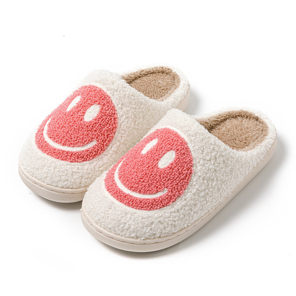 Mysiga Smiley Face Plyschsandaletter – Komfort & Stil