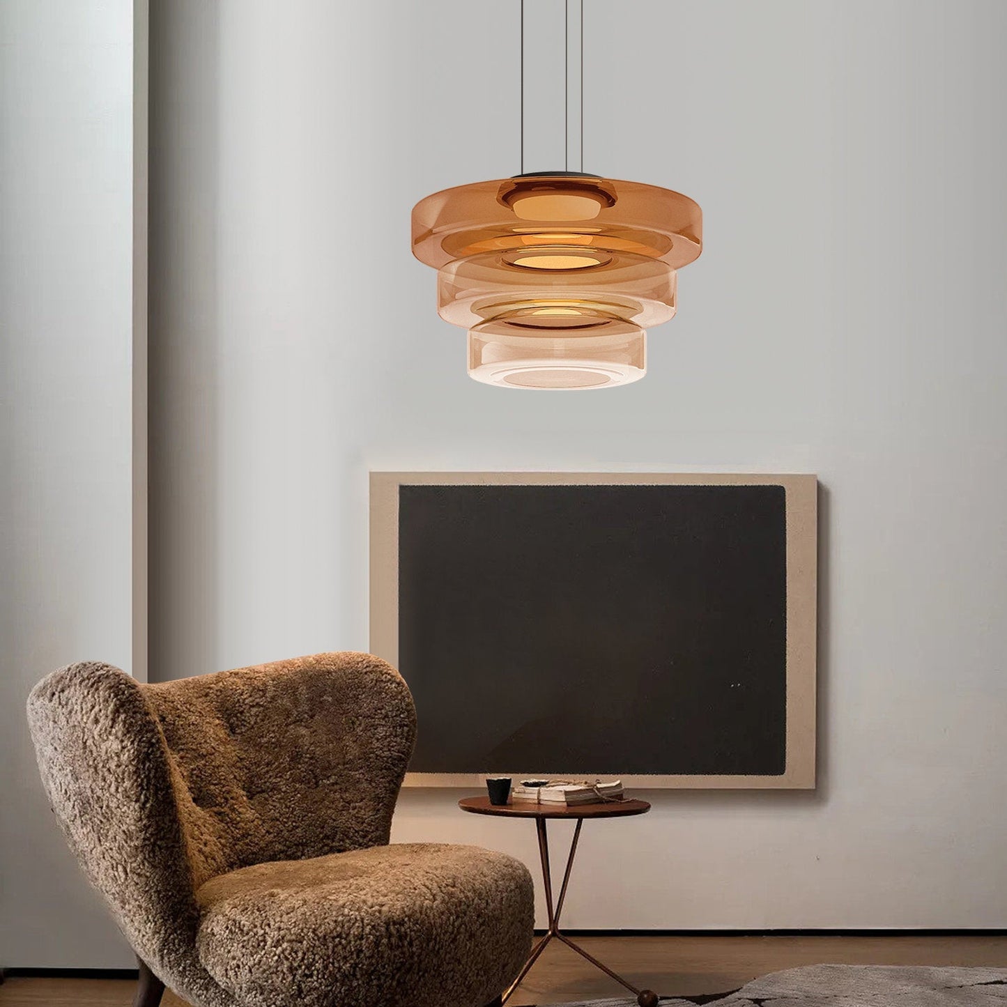 Bauhaus-inspirerad Glaspendellampa – Elegant Belysning