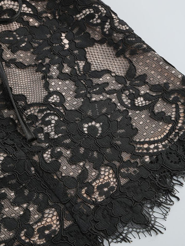 Elegant Spets Corsettklänning – Tidlös Mini