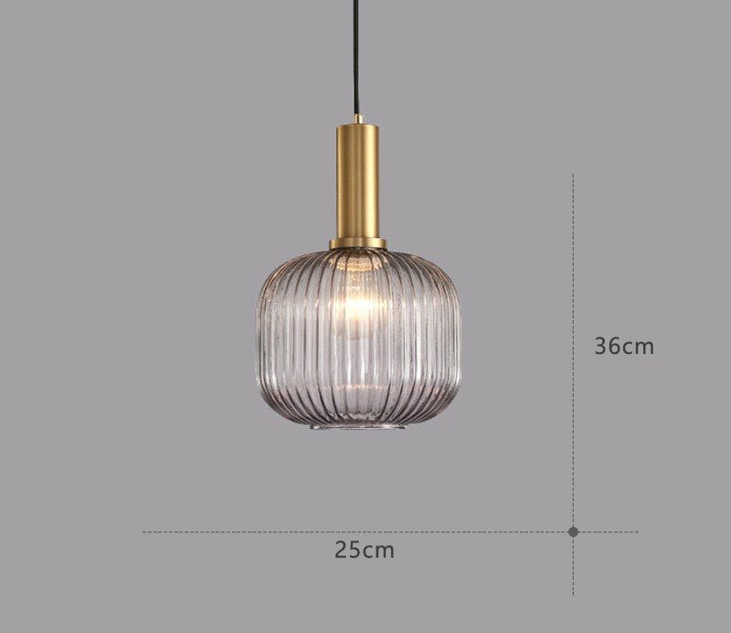 Färgglad Vintage Glaspendellampa – Stilfull Belysning