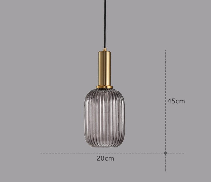 Färgglad Vintage Glaspendellampa – Stilfull Belysning