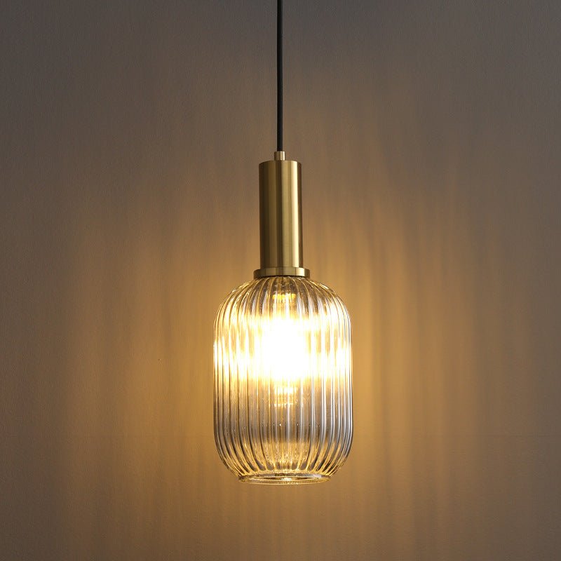 Färgglad Vintage Glaspendellampa – Stilfull Belysning