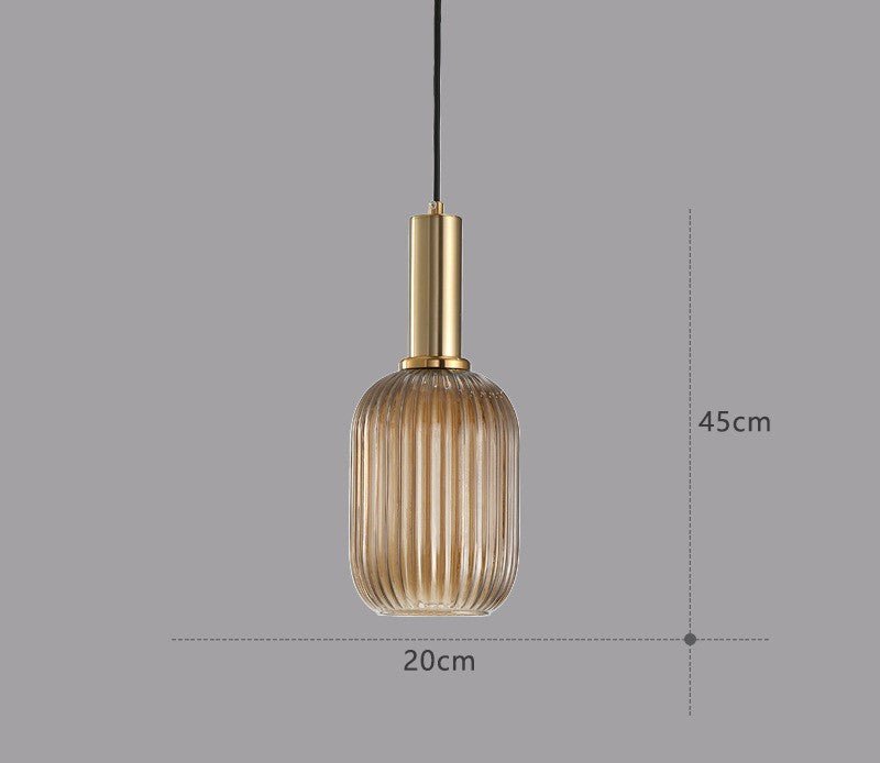 Färgglad Vintage Glaspendellampa – Stilfull Belysning