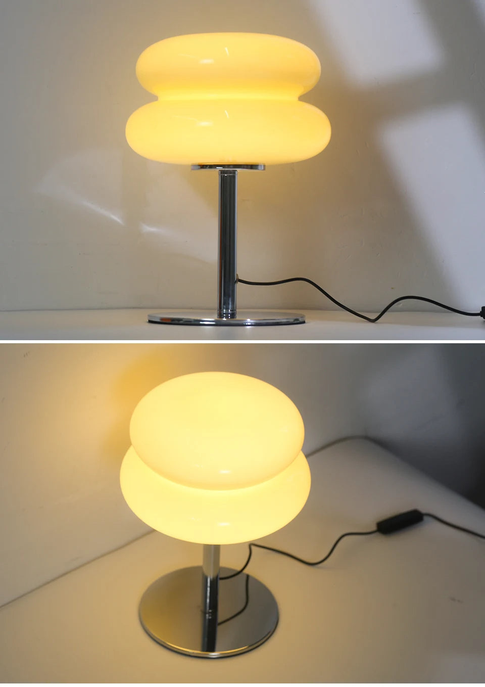 Vintage Italiensk Bauhaus Bordslampa – Stilren LED