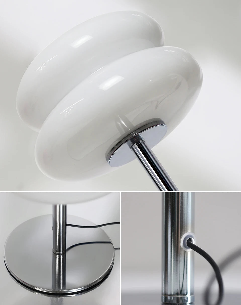 Vintage Italiensk Bauhaus Bordslampa – Stilren LED