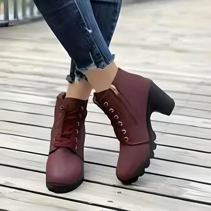 Eleganta Högklackade Chelsea Boots för Komfort och Stil